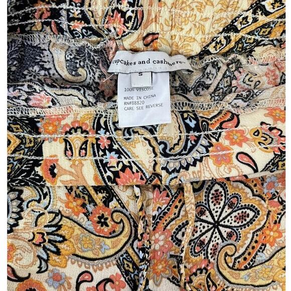 Cupcakes and Cashmere Wide Leg Palazzo Pants Bohoemian Boho Size Small - EUC - Picture 6 of 10